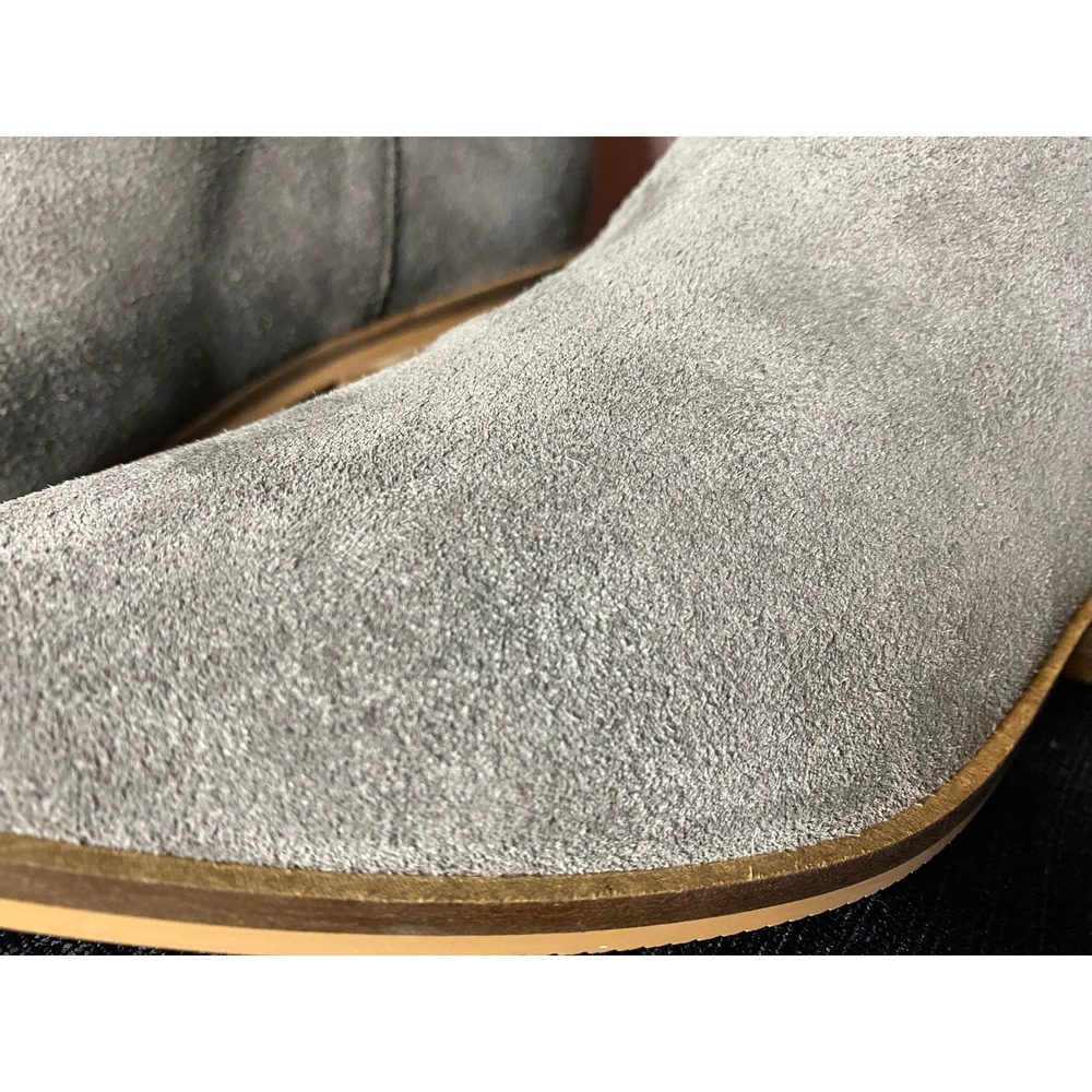Lisa Vicky Noblex-V Stone Split Suede Ankle Boots Grey Pointed Toe Size 8.5 NEW - Picture 4 of 11